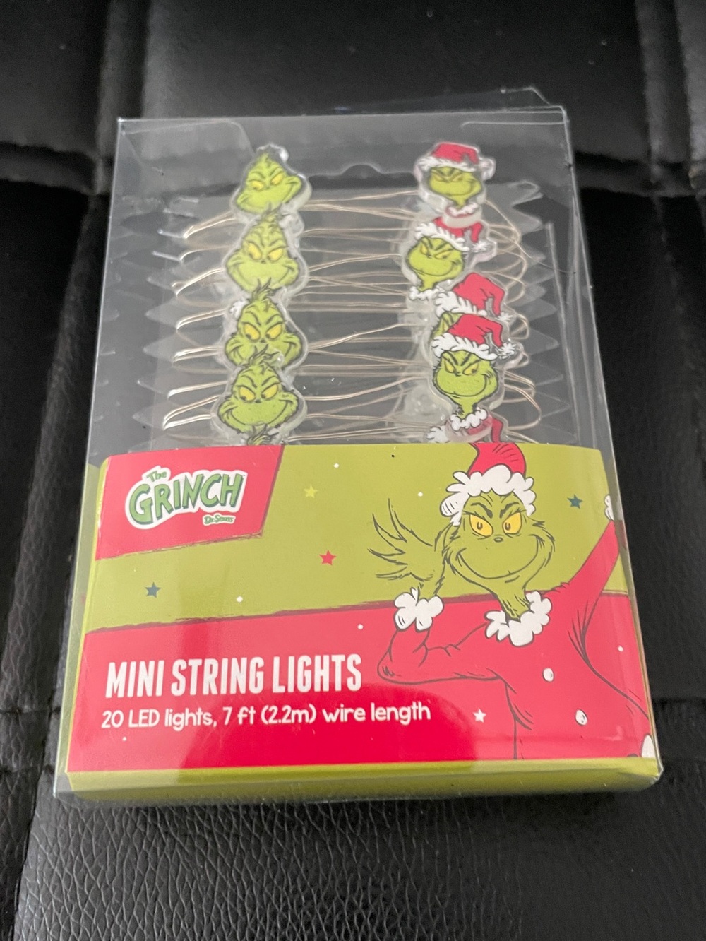 Dr. Seuss's The Grinch 20-Count LED Mini String Lights-NWT